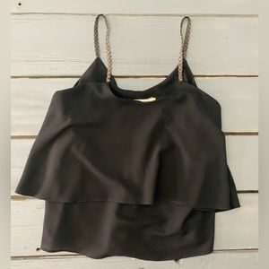 love marks….. Black 2 tiered Camisole🖤🖤🖤🖤👢